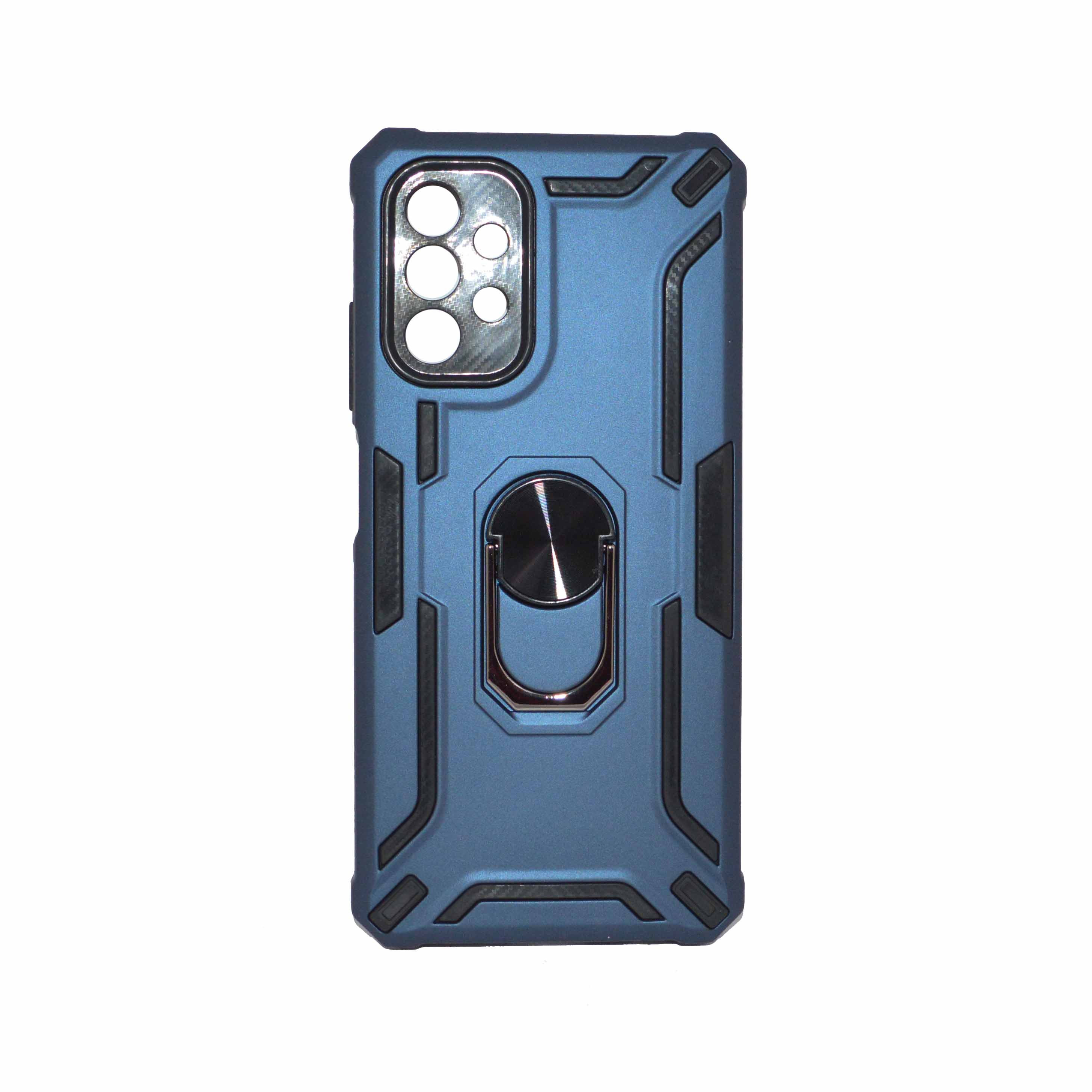 SAM A32 4G Blue Armor Cover Military Grade Protection Built-in Kickstand Car Holder Mobile Phone Case